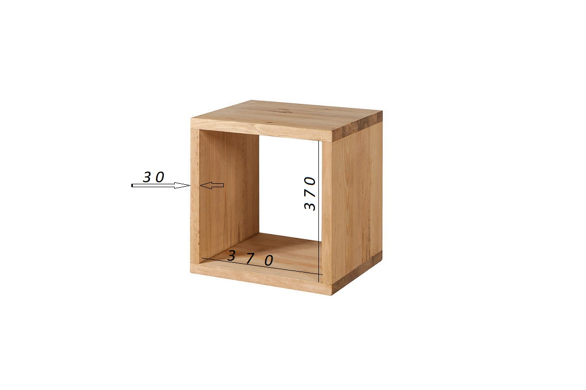 Стеллаж сквозной Арль куб 2 секции KCC2