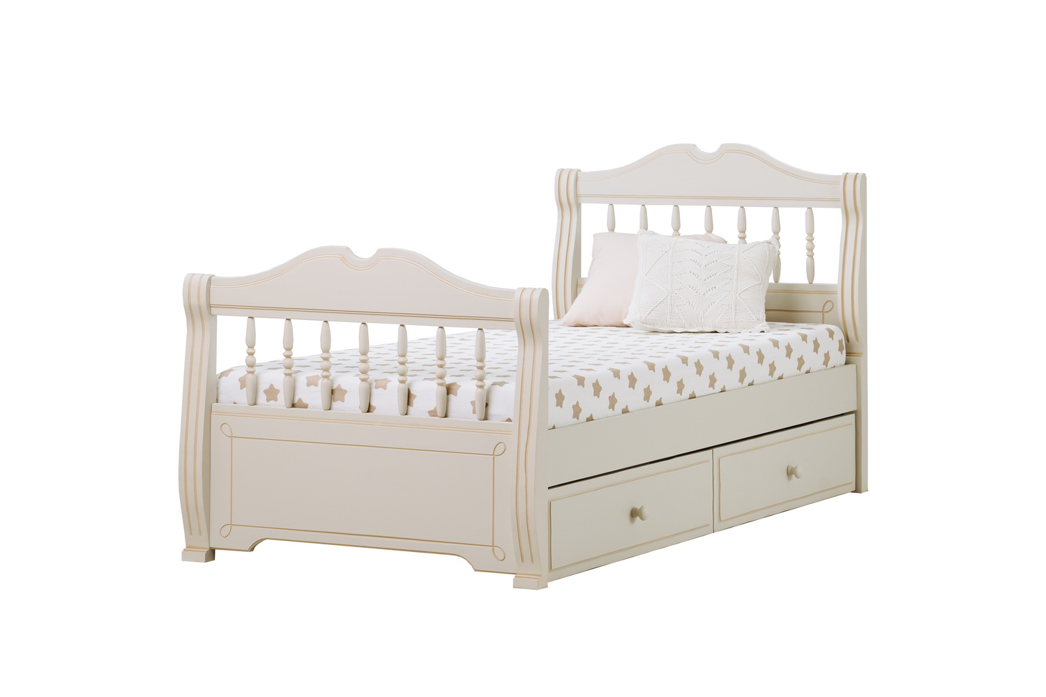 Кровать 2 ящик массив Бетти №22 1400х2000