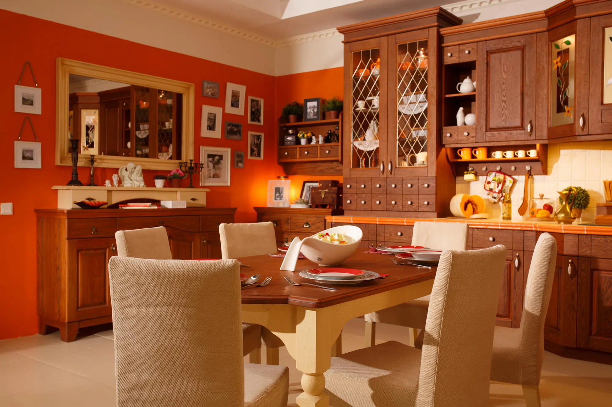   Кухня деревянная Моника (цена за п/м)  