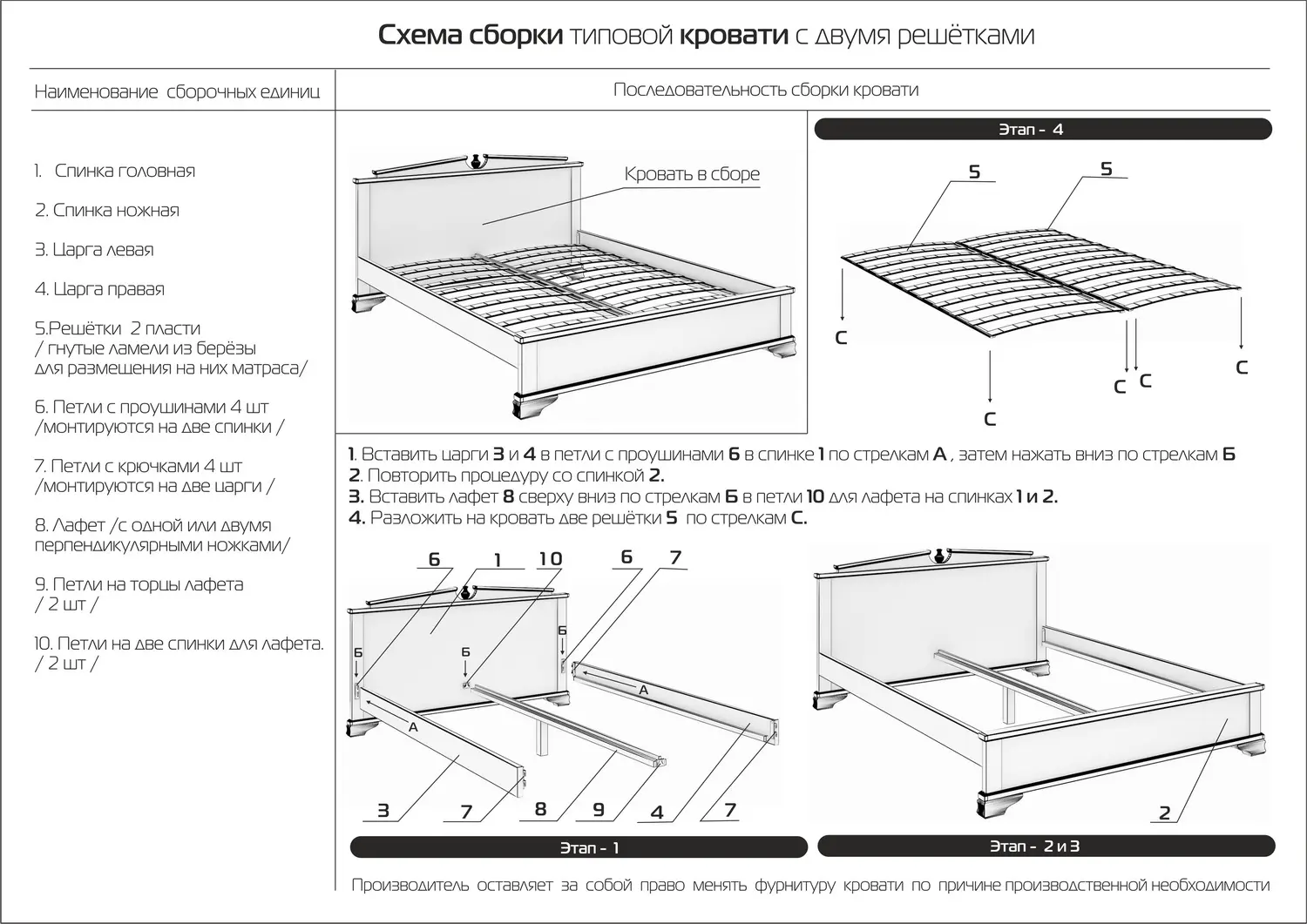 Кровать Флоренция 1400х2000