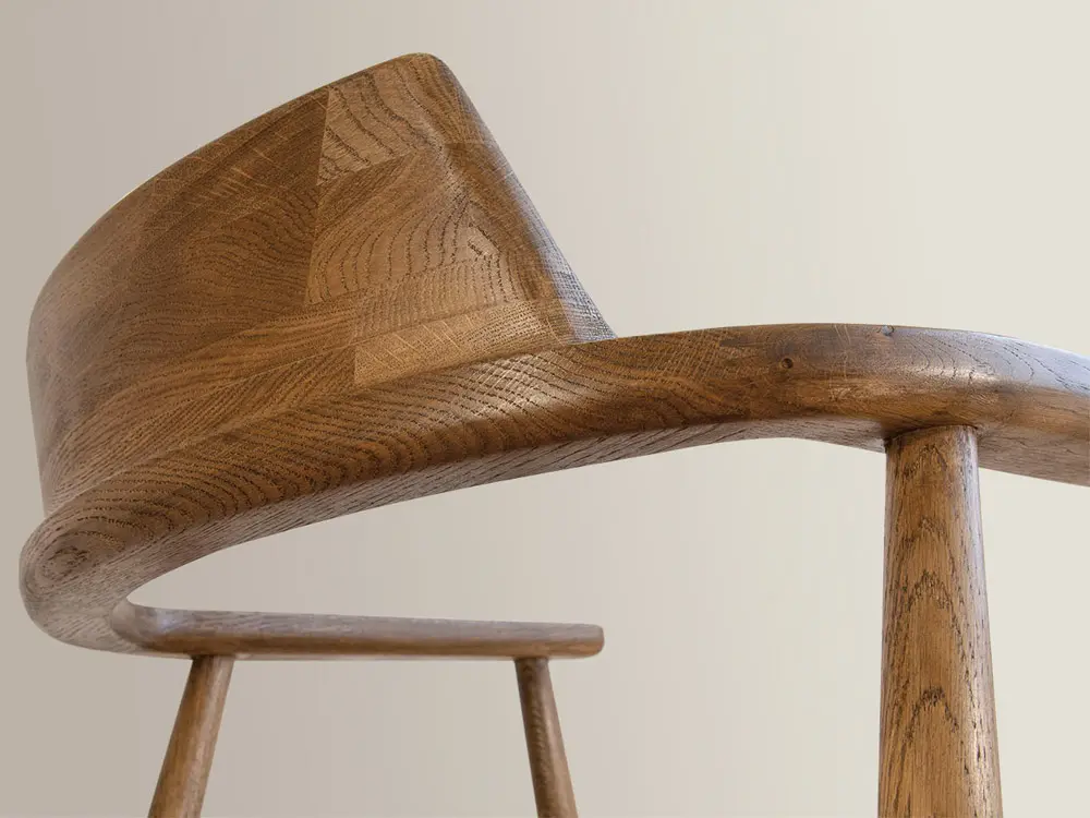 Стул из дуба массив Самурай мягкий