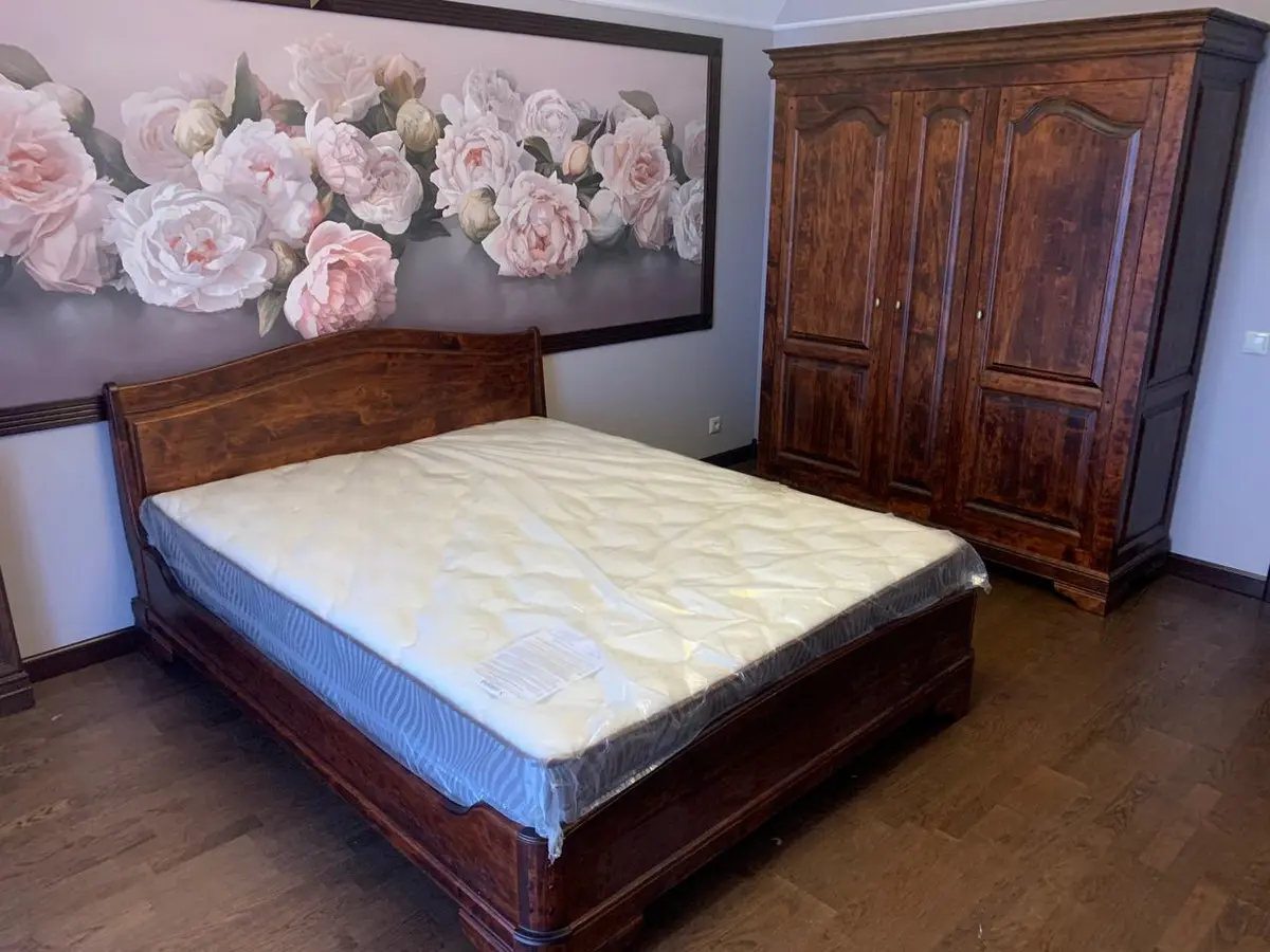 Кровать массив ольхи  Луи Филипп ОВ 03  1400х2000 