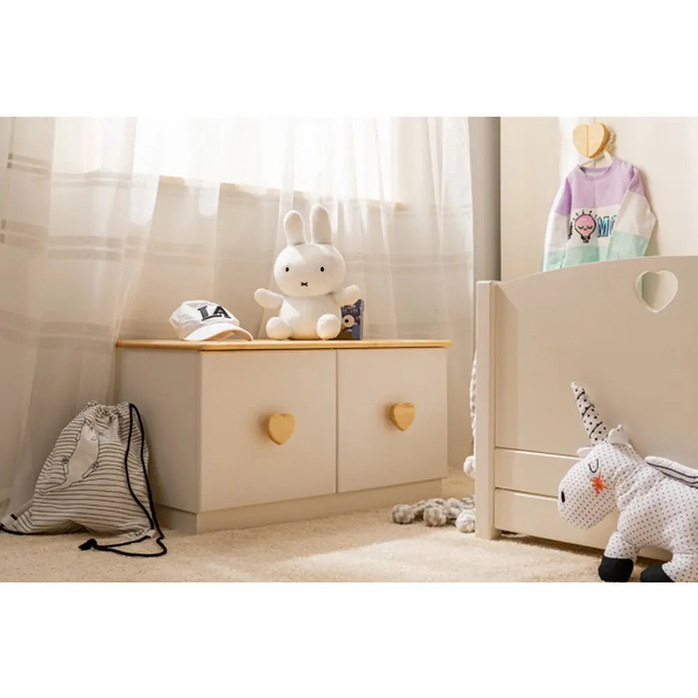 Тумба детская с 2 ящиками массив сосны ТК №7