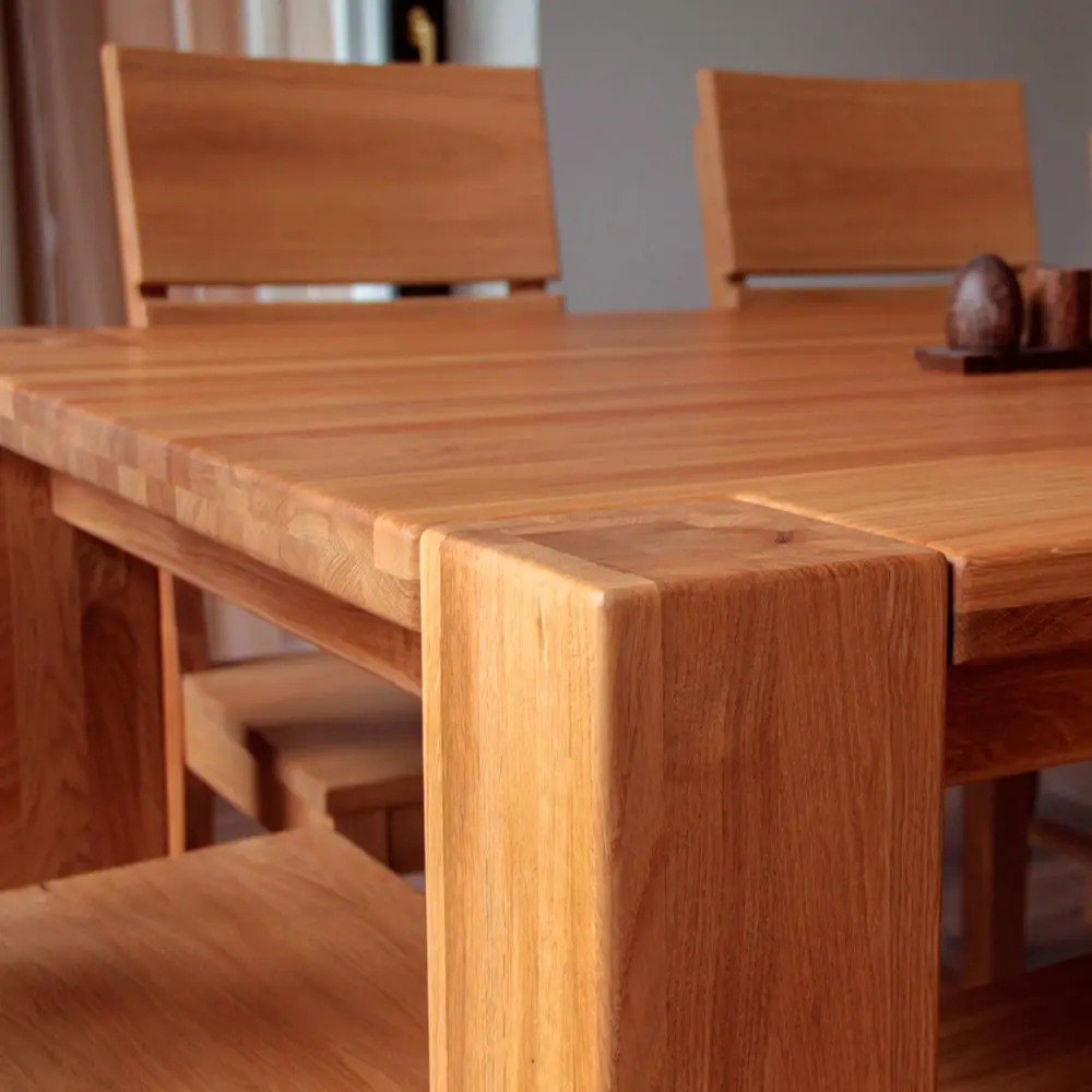 Стол обеденный прямоугольный дуб Аляска 2000*1000 (нога 120) "Премиум"