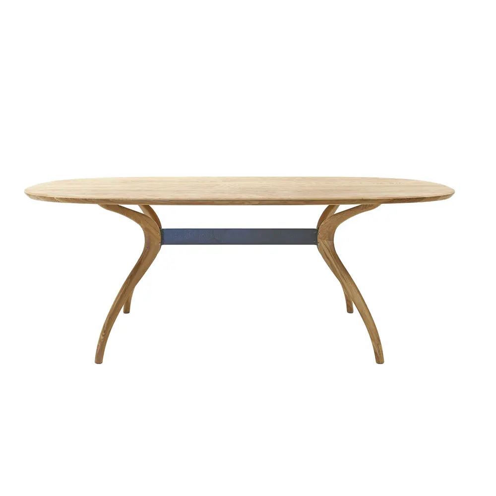 Стол овальный из дуба Архар обеденный 1400