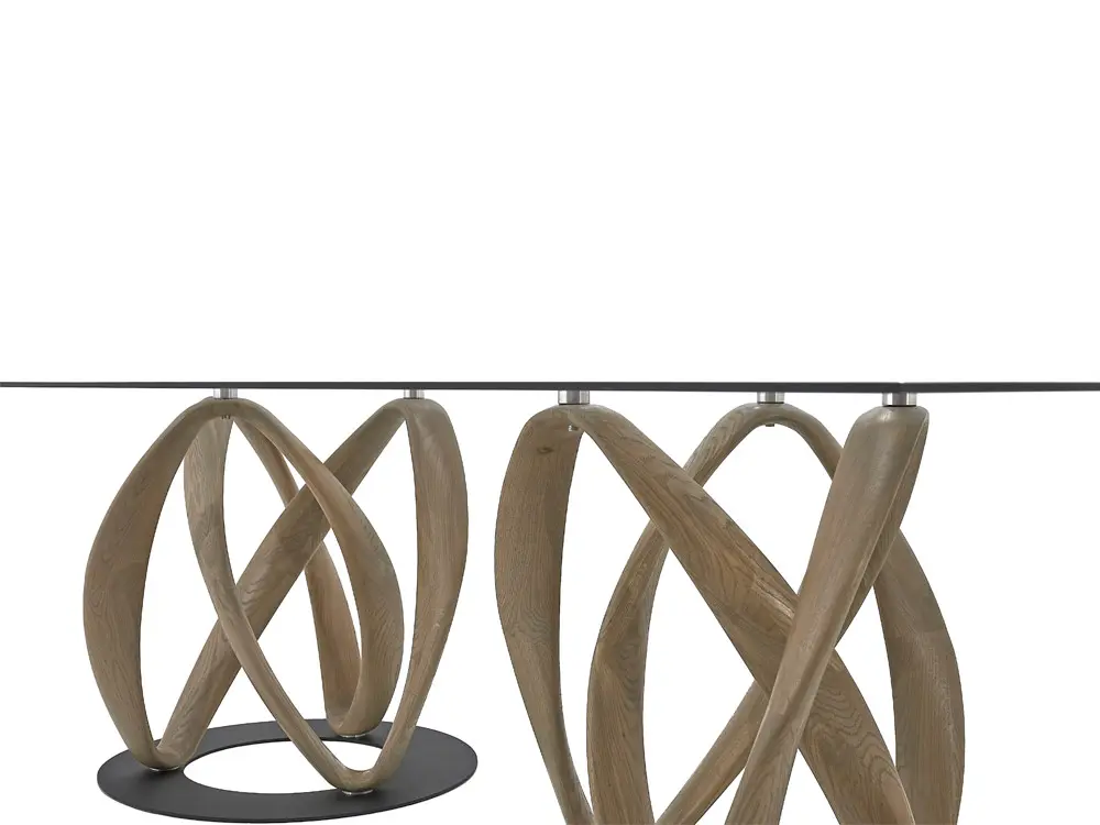 Стол Инфинити прямоугольный стекло двойной 2200