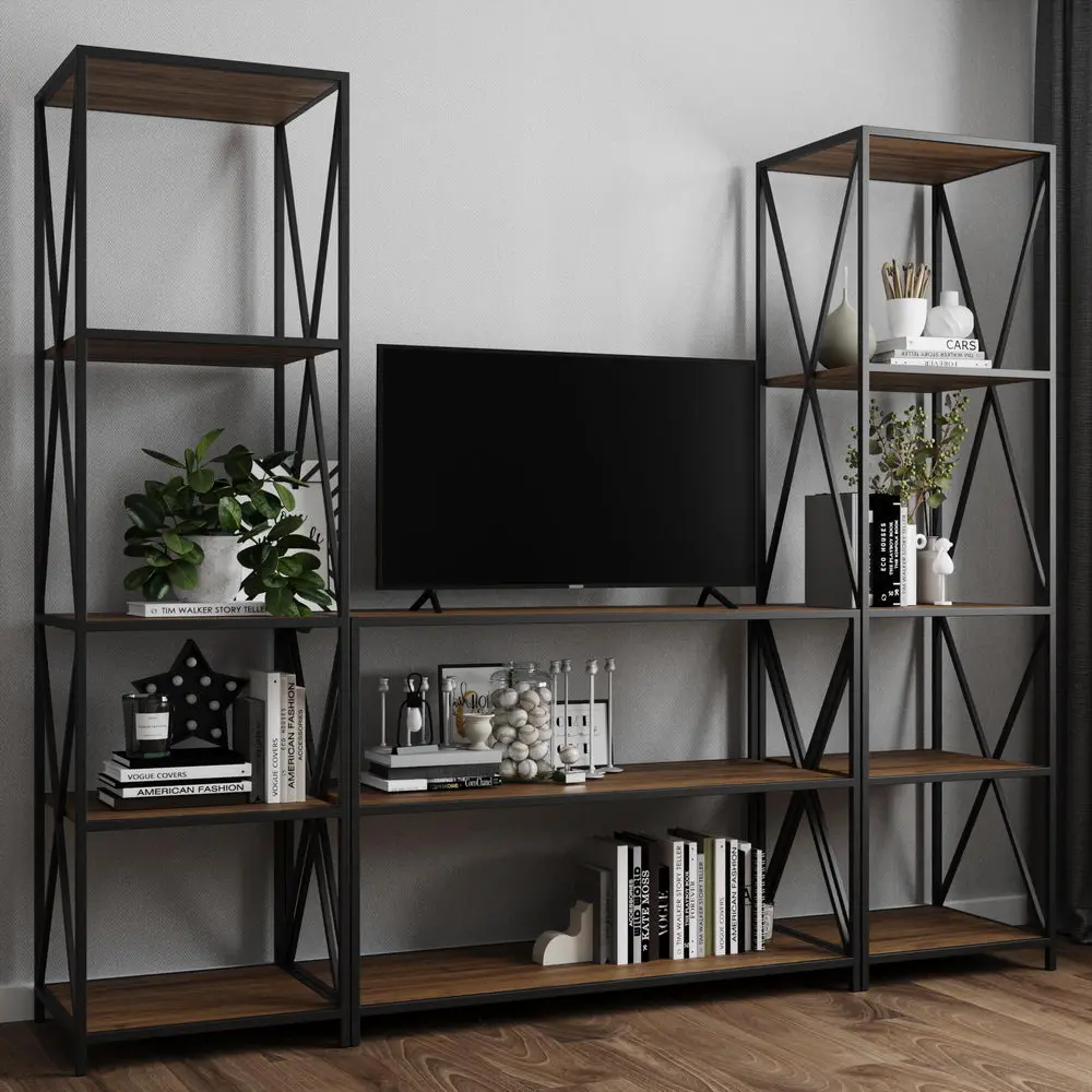 Стеллаж с полками массив 04-20