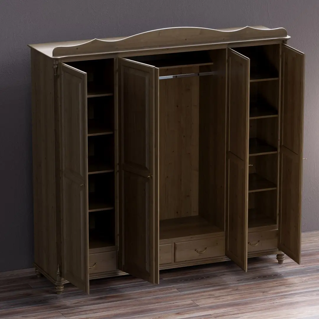 Шкаф Скандия 4 ств.с ящиками Б3.14.01