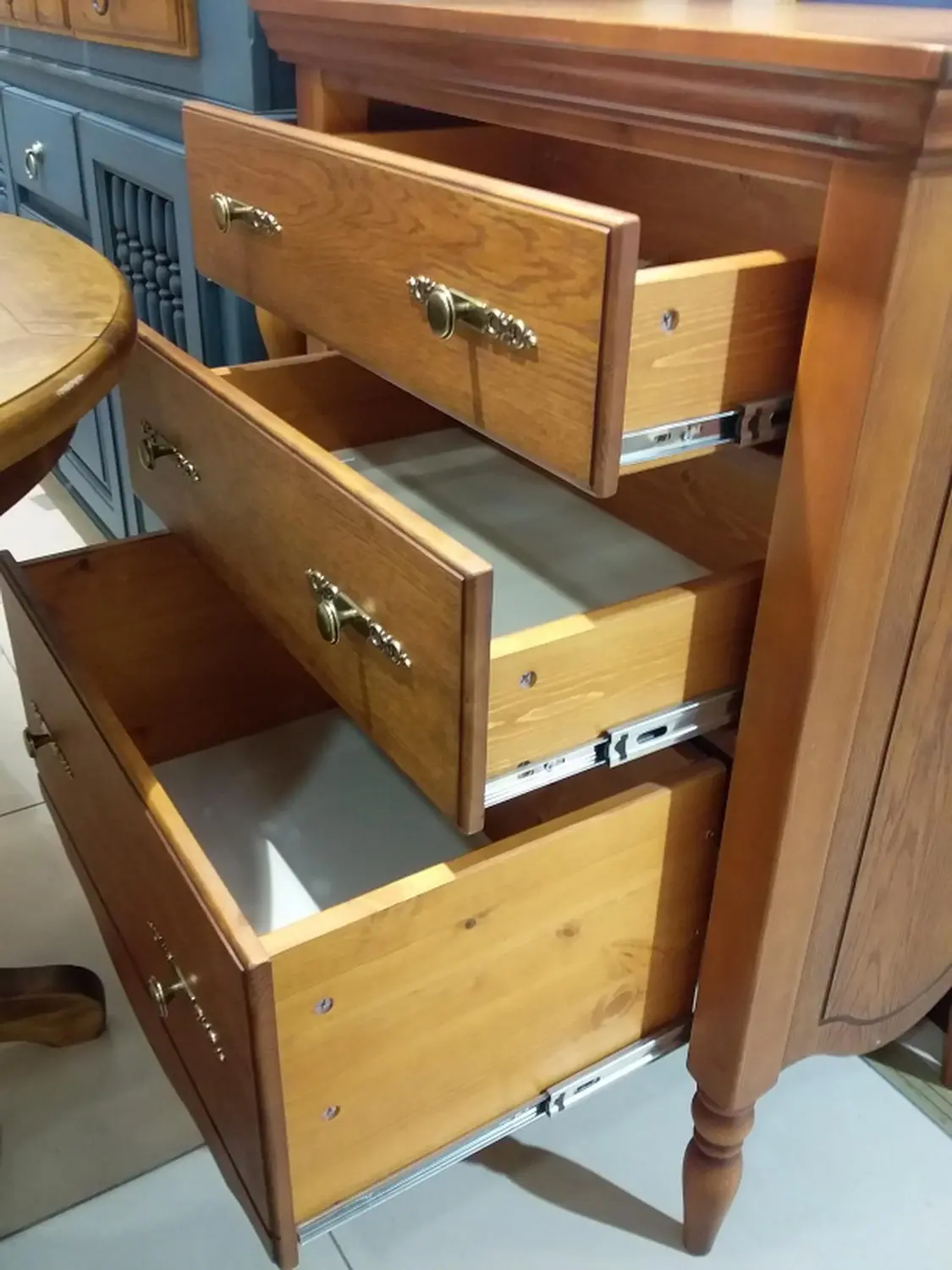 Комод сосна с 3 ящиками Бьерт 1-54