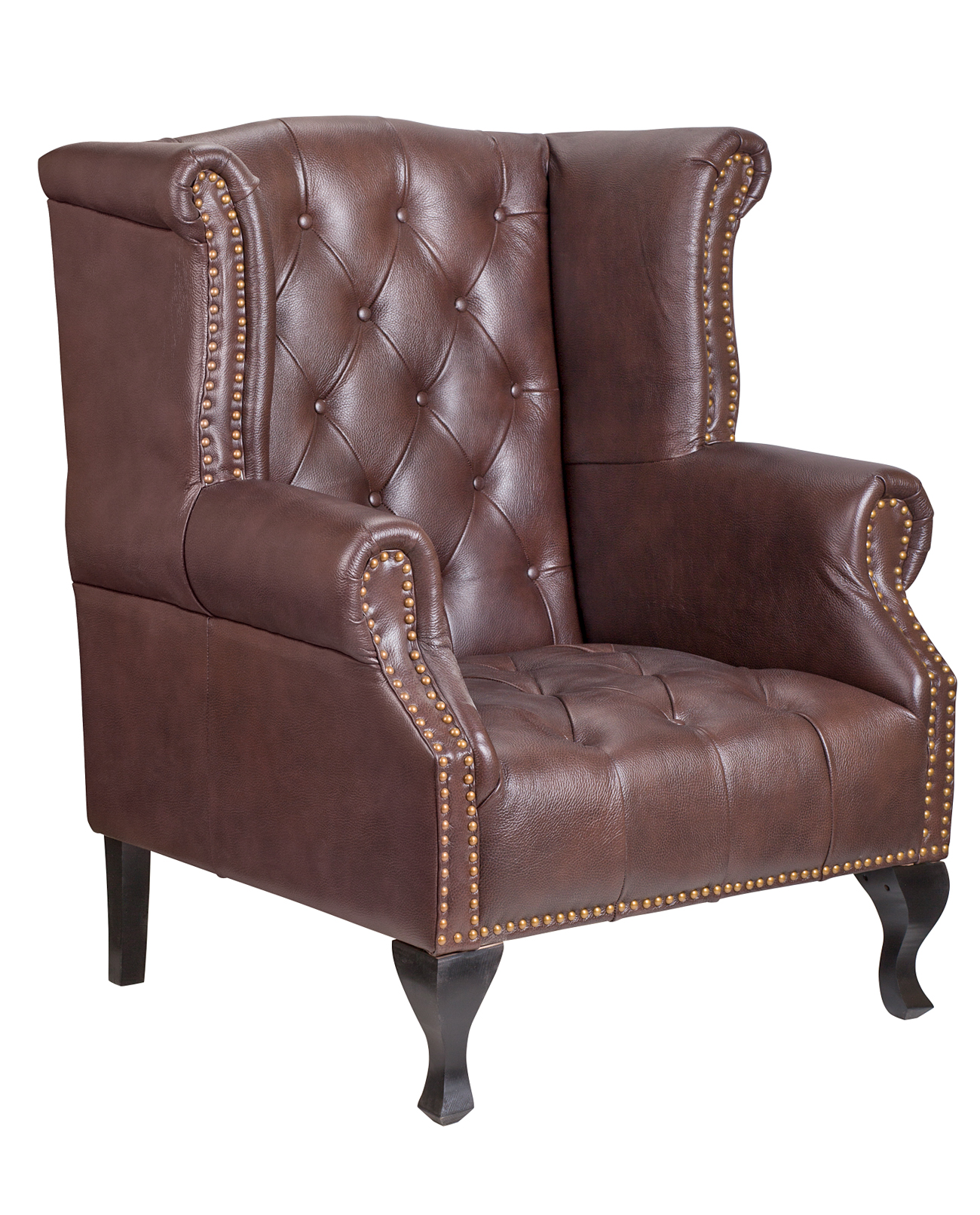 Каминное кожаное кресло Royal Brown