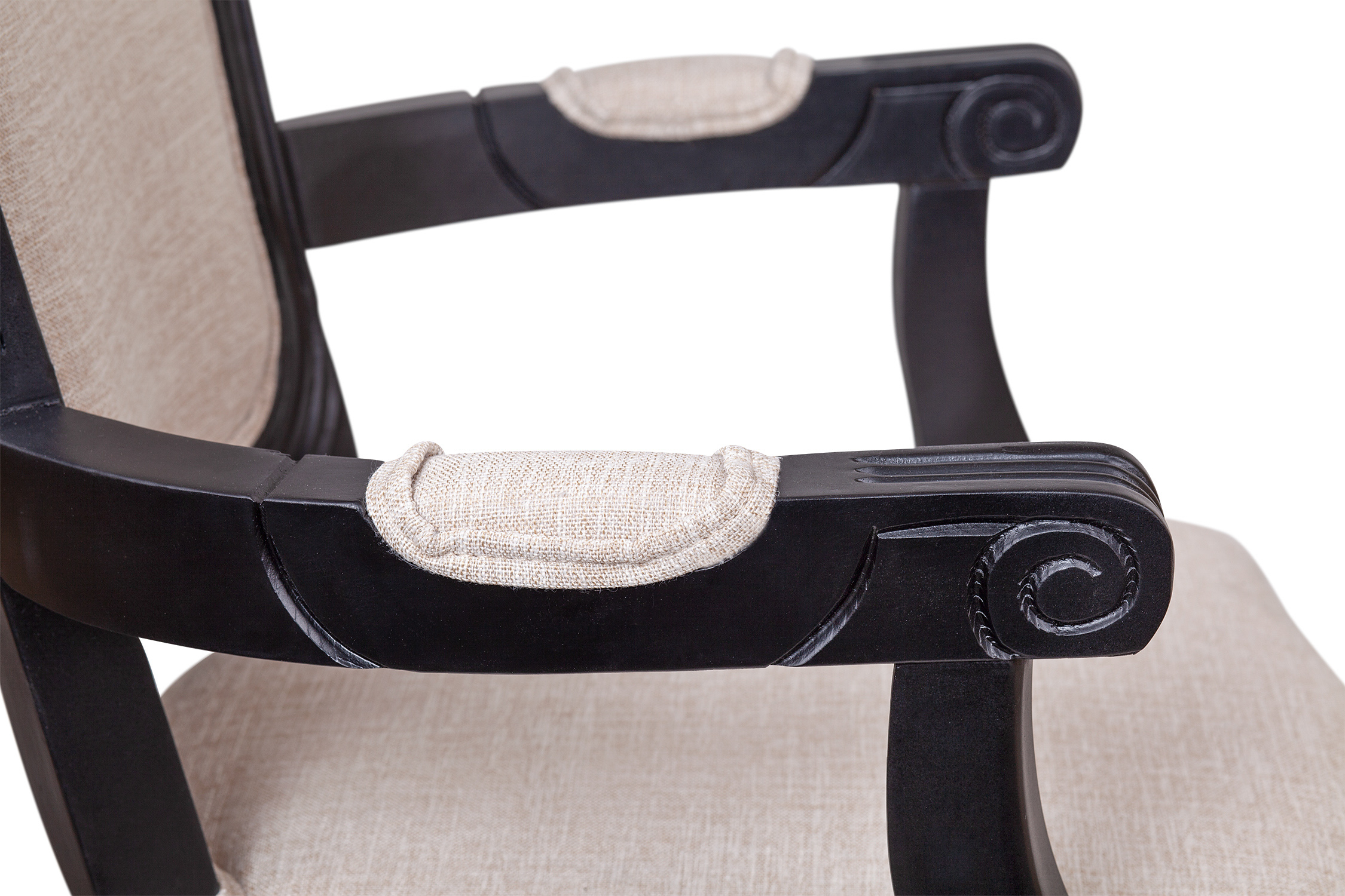 Мягкий стул с подлокотниками Gran Arm Beige V2