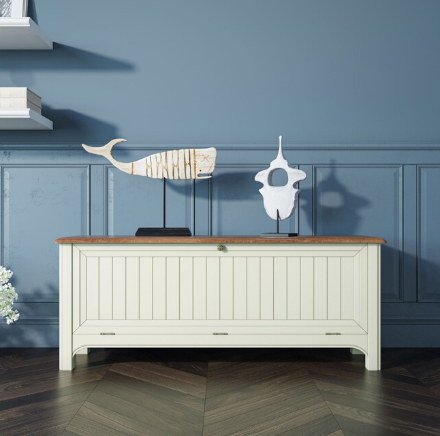 Лавка "Olivia"  из массива березы в бежевом цвете