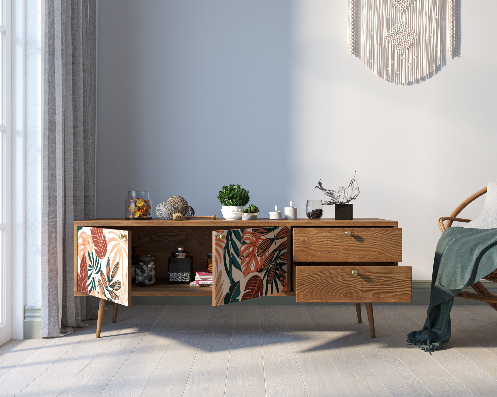 Комод "Berber" два ящика и две дверки