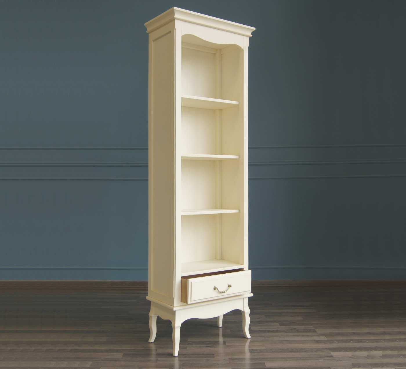 Стеллаж с ящиком дерево "Leontina" узкий