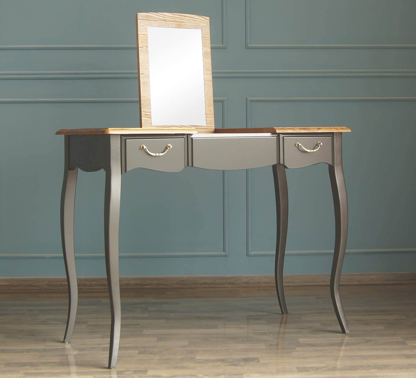 Туалетный стол с 2 ящиками "Leontina Black"