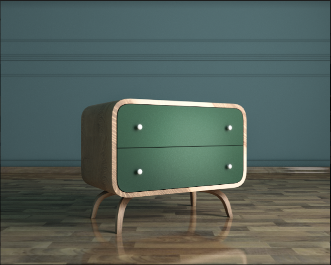 Комод массив дерева "Ellipse" с двумя ящиками