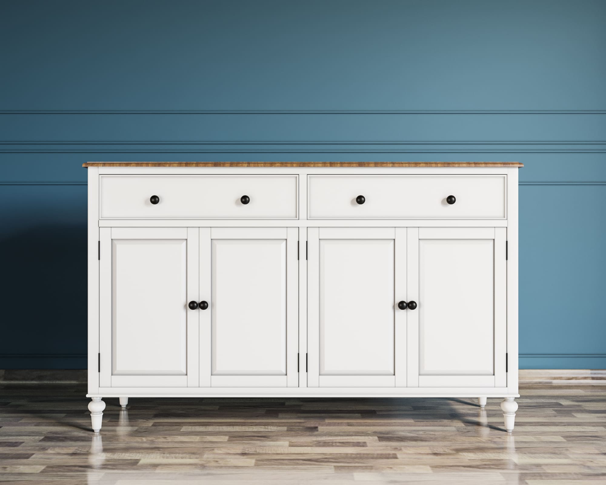 Большой комод с ящиками "Odri" 4 дверки