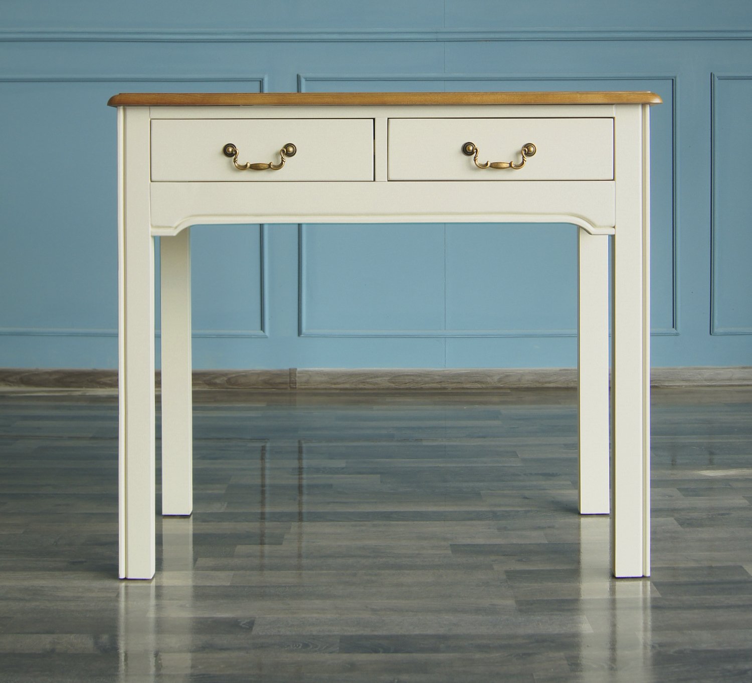 Бежевая консоль "Olivia" с 2 ящиками