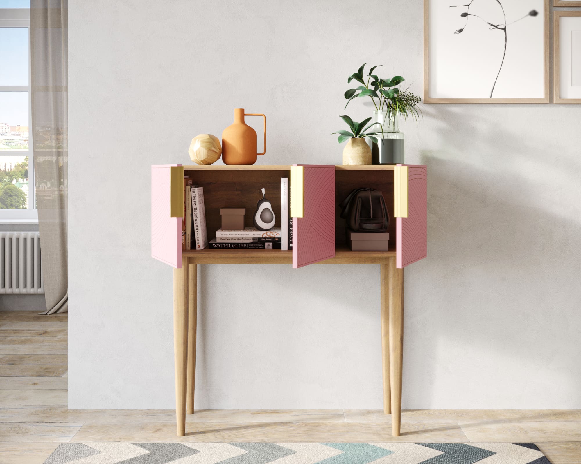 Консоль с тремя дверками "Line" LN15/GR1