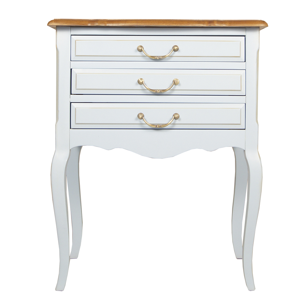 Тумба с 3 ящиками из дерева "Leontina Blue"