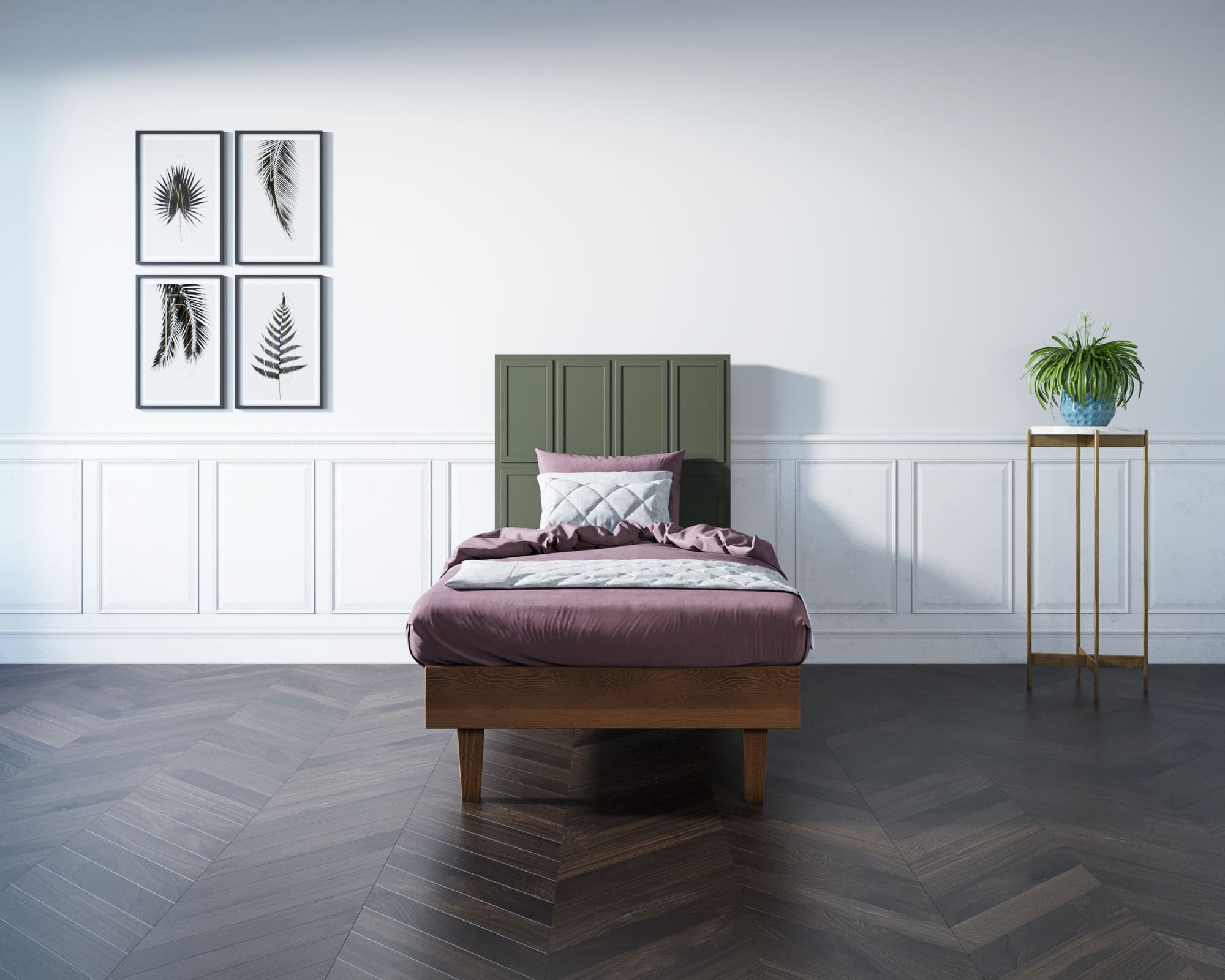 Кровать односпальная массив "Andersen" 1200х1900