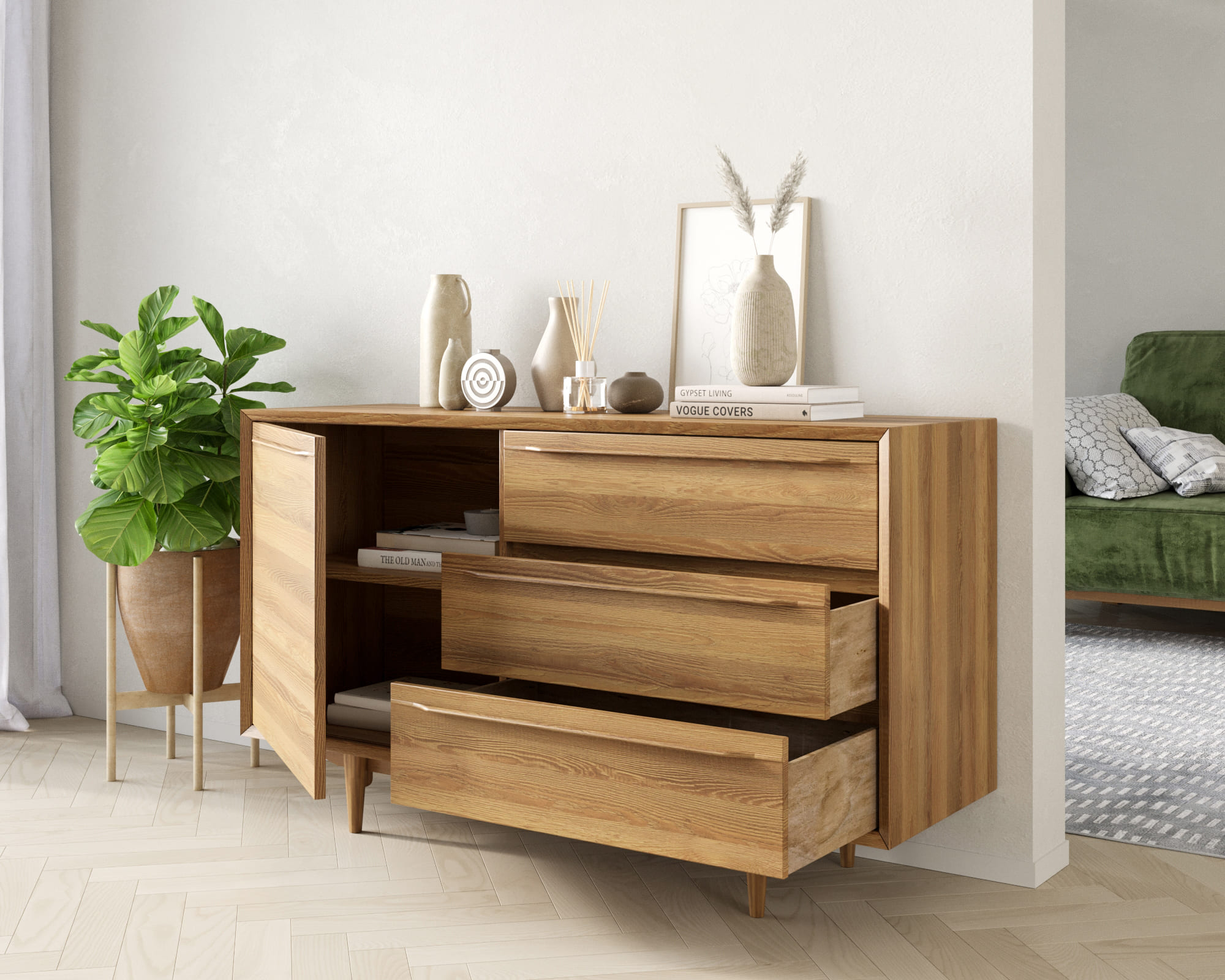 Комод "Bruni" с ящиками и дверкой