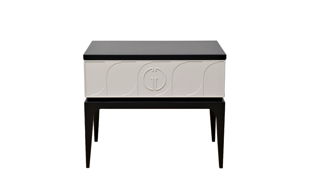 GD-00002 Тумбочка прикроватная Spinola черно/серая 