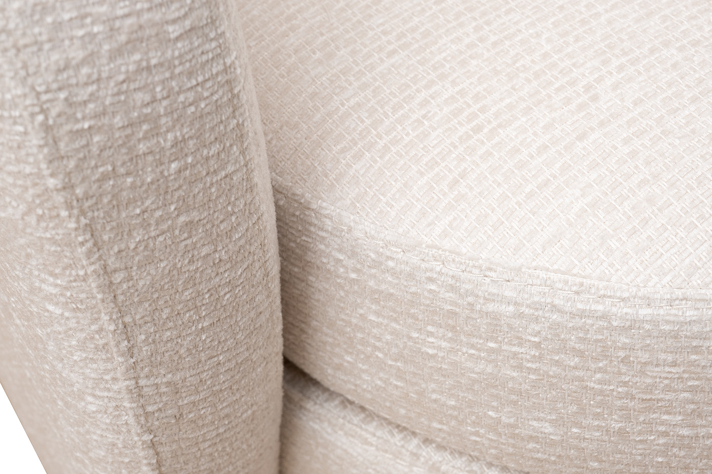 Кресло Napoli вращающееся, рогожка бежевая Koza2601-ECRU 76*76*76см