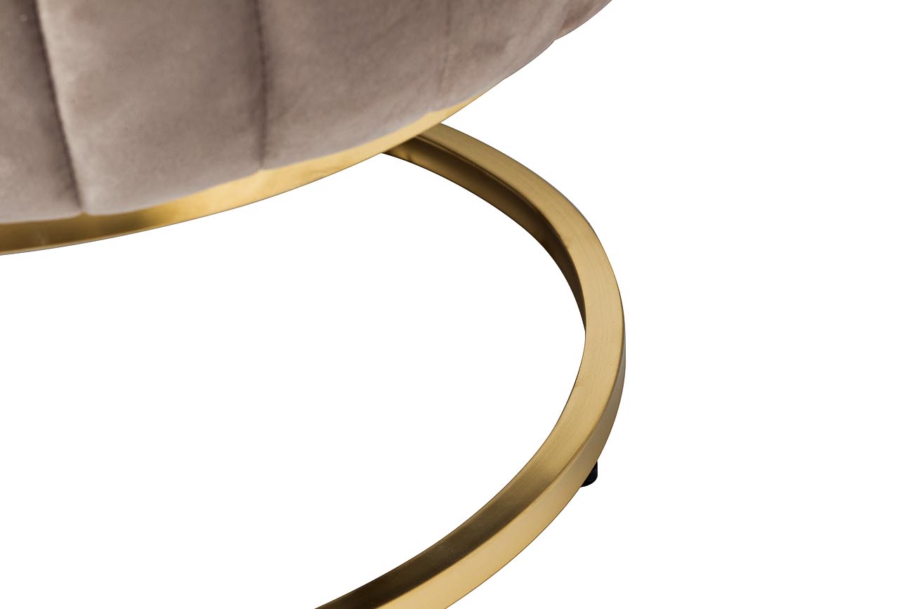 N-BH2009 BG BR Банкетка велюр серо-бежевый, метал.основ.