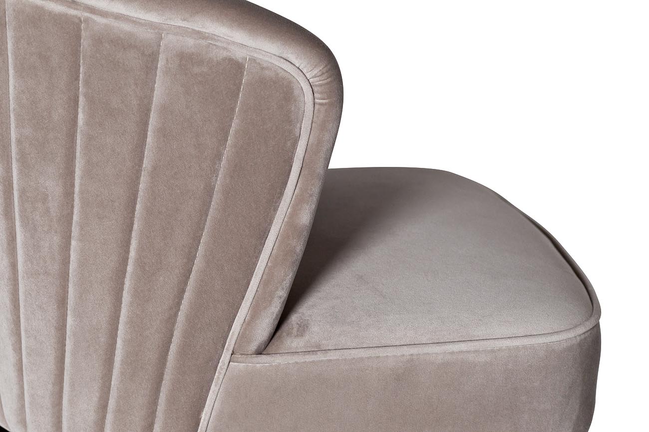 48MY-4115-B PEG Стул барный велюр жемчужно-серый