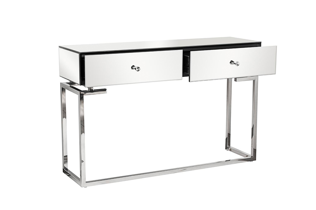 KFG075 Консоль зеркальная с двумя ящиками 