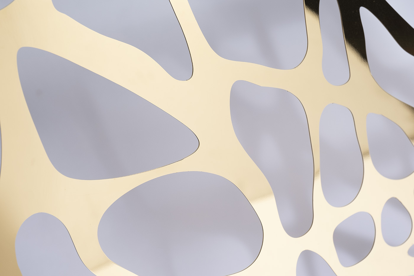 GY-8514STOL/OB Стол обеденный стекло прозр/золото