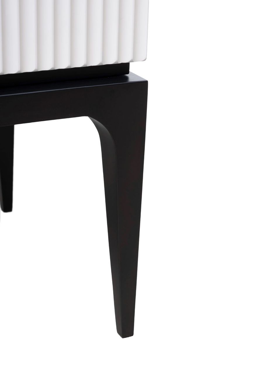 GD-00004 Тумбочка прикроватная Este черно/серая