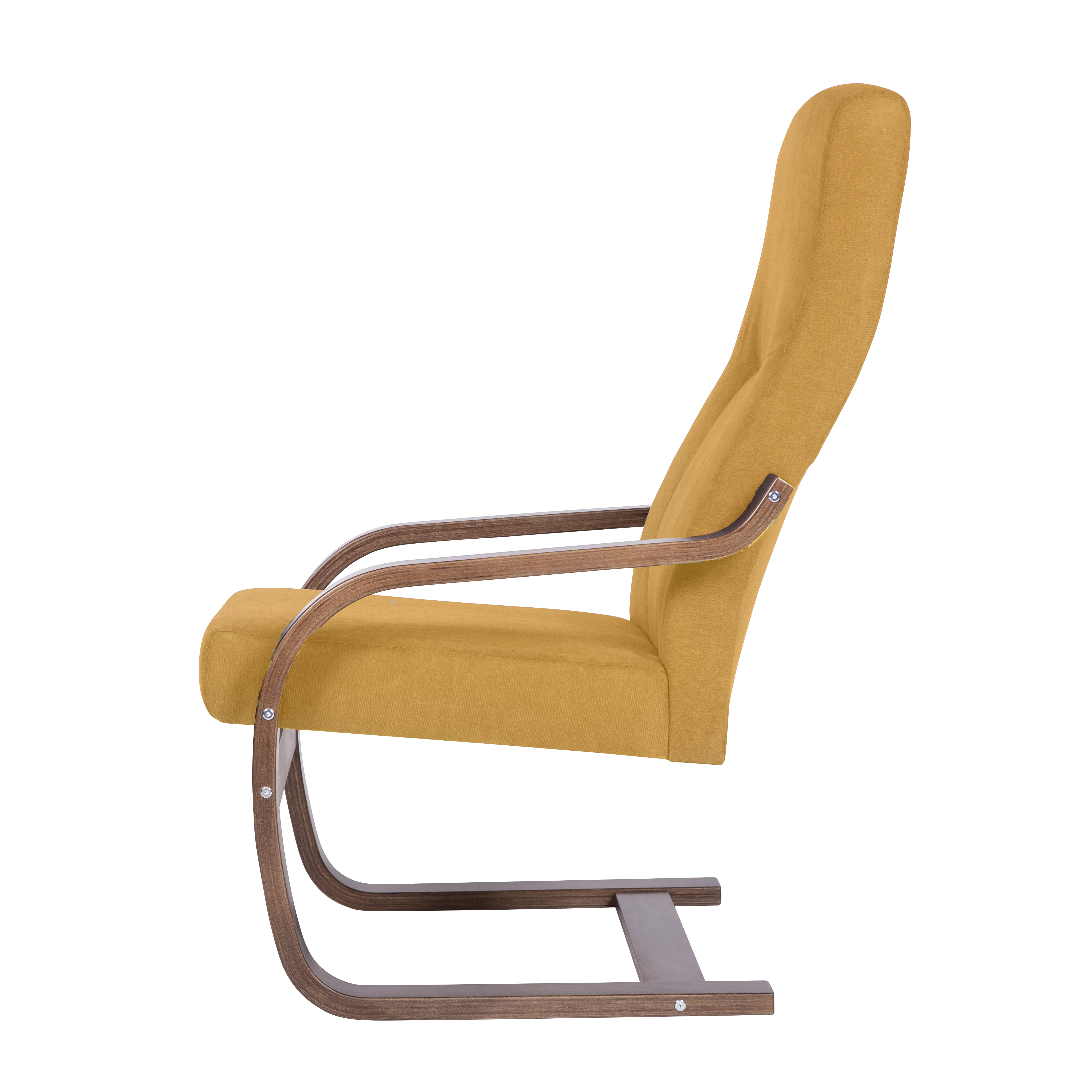 кресло Кристалл фреш 23 охра каркас Орех