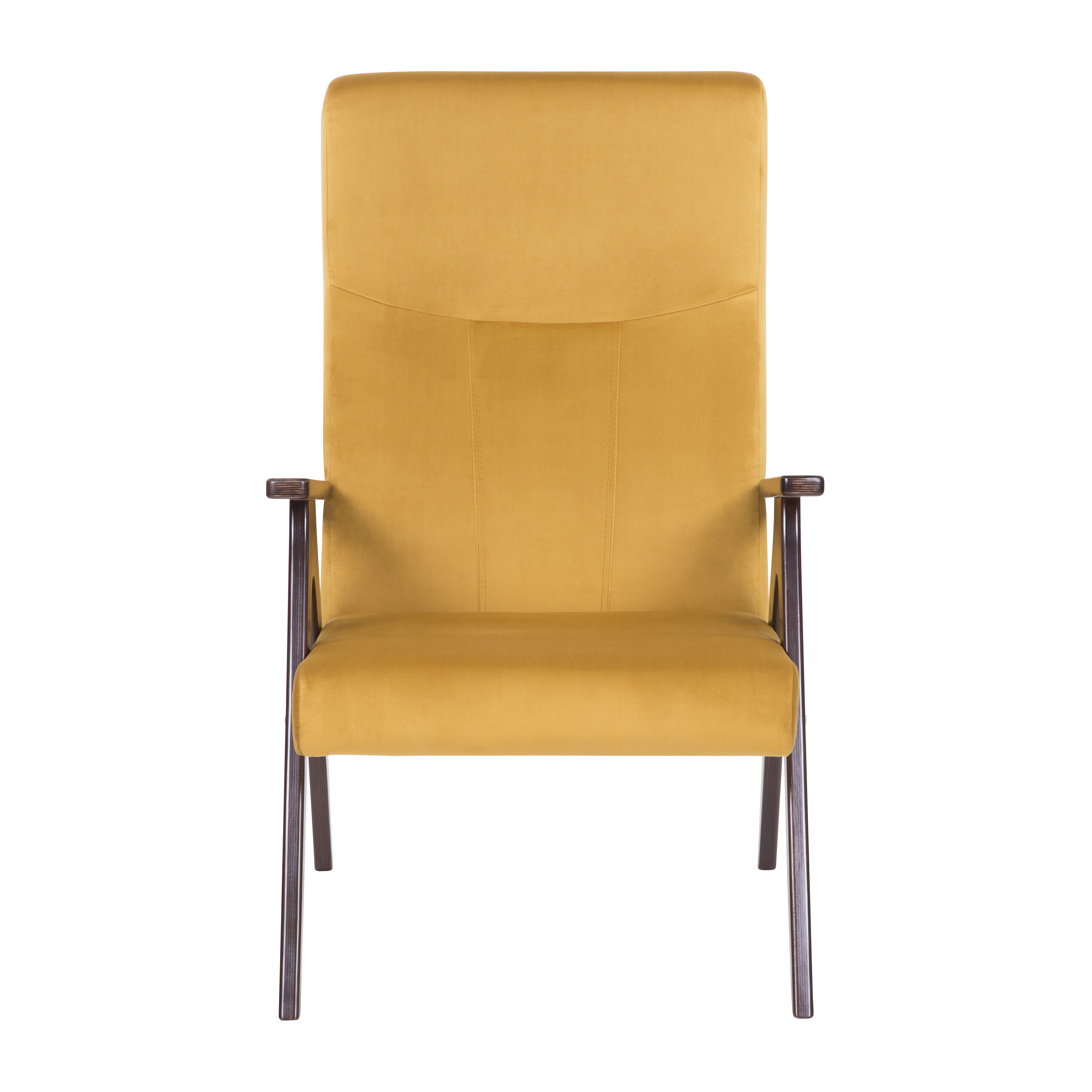 кресло Оскар фреш 23 охра каркас Орех