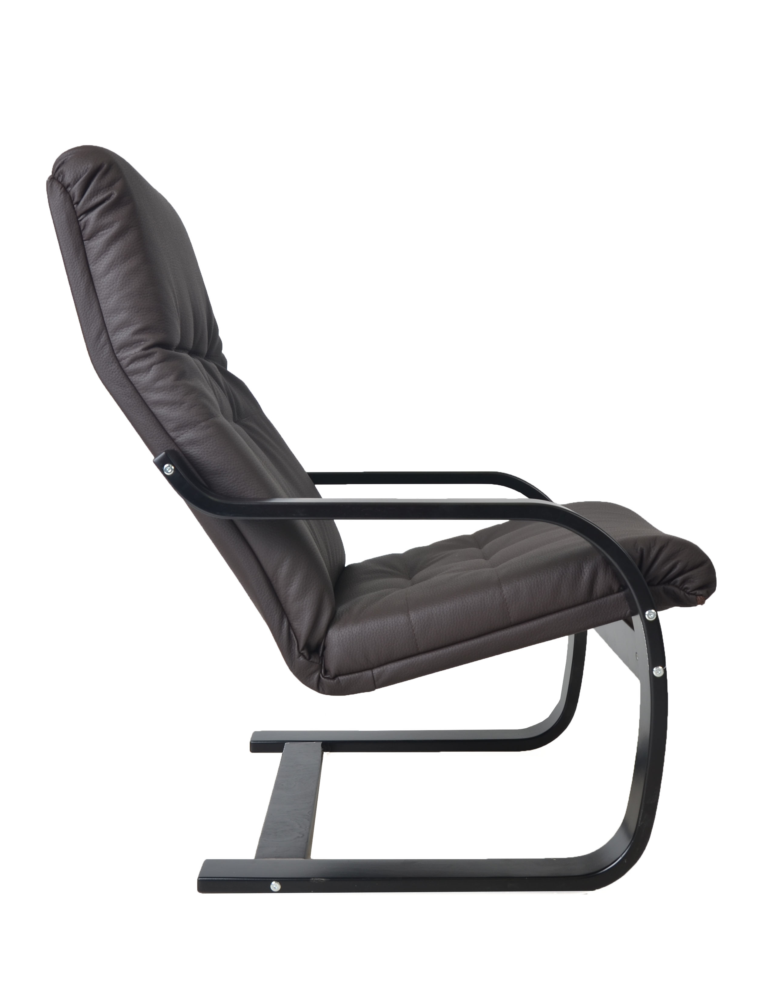 кресло Сайма  Экокожа шоколад каркас  Венге структура