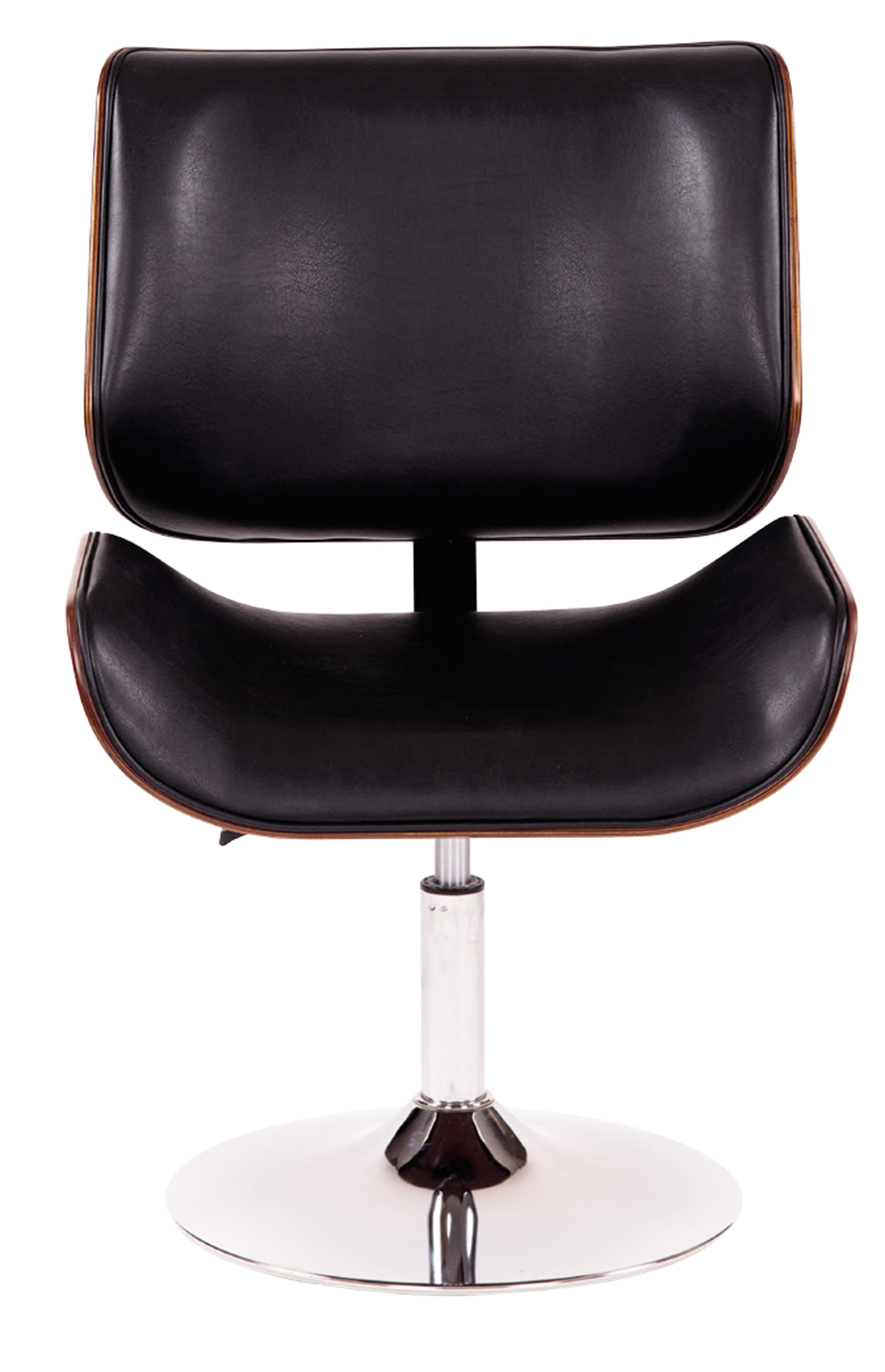 кресло Оксфорд 2  Экокожа черный каркас  Вишня