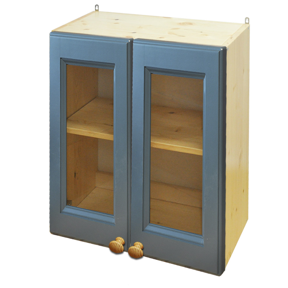 Шкаф с дверками настенный со стеклом Весури арт. 261 морин