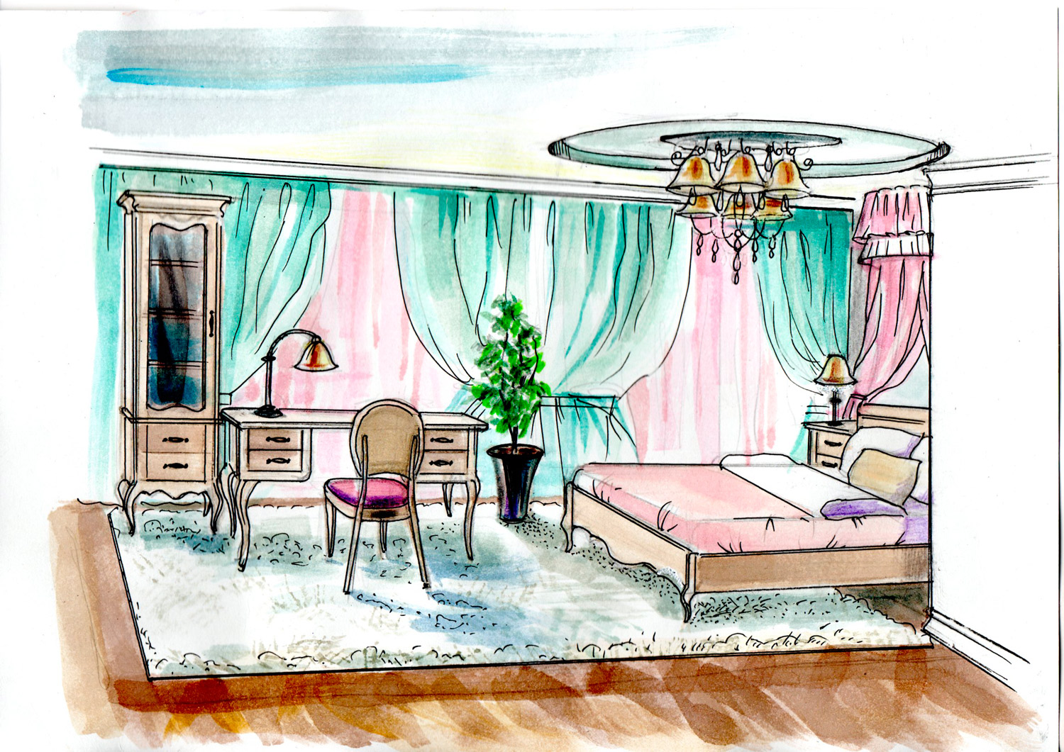 Спальня Лебо