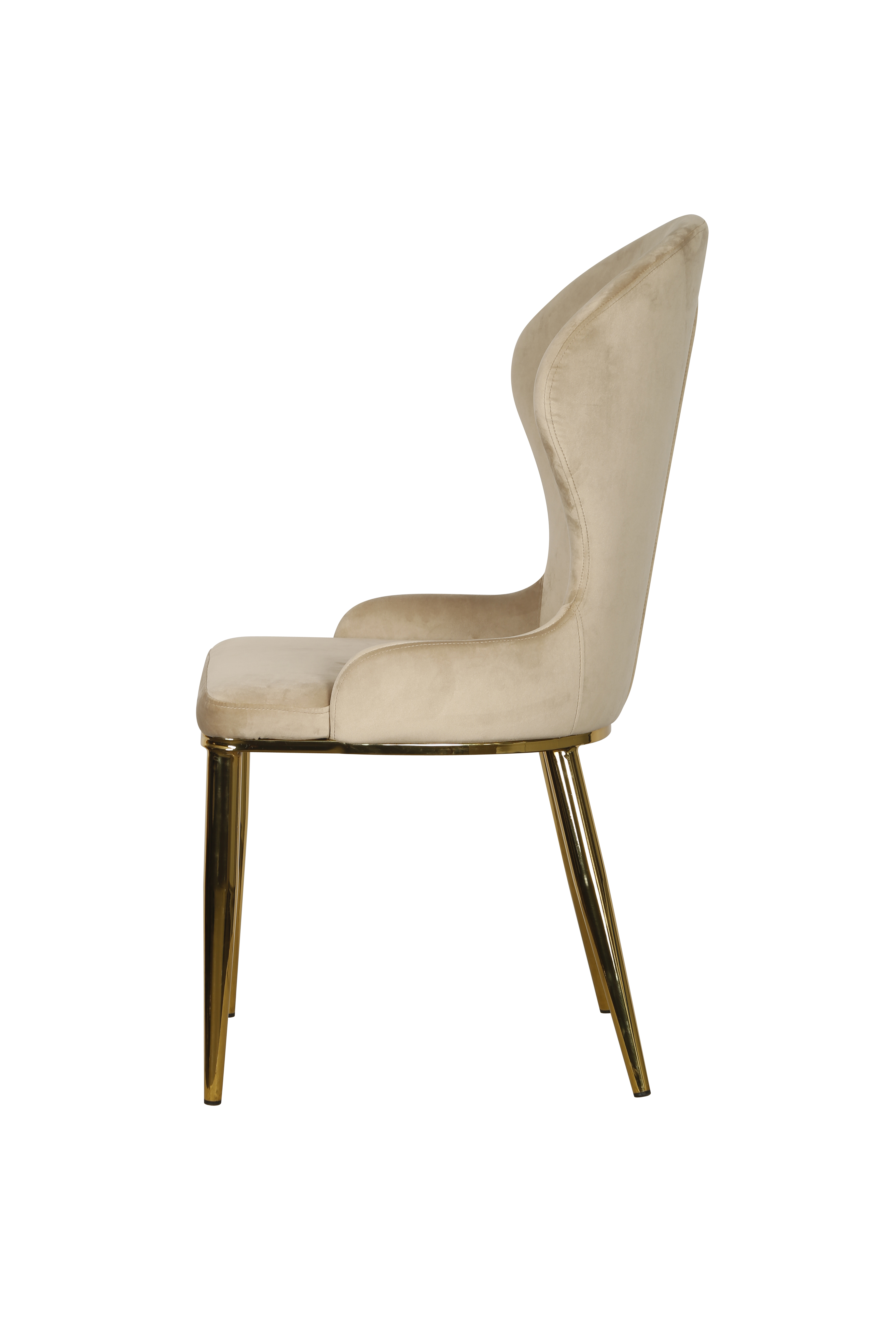 Стул обеденный Констанция TW-1163, бежевый/золото