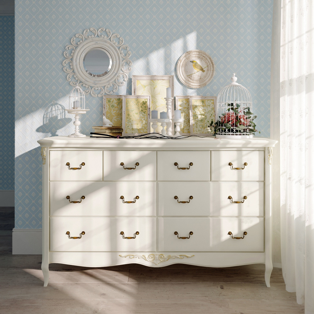 Комод широкий 8 ящиков 