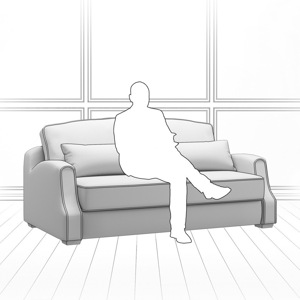 Диван Corsa (с механизмом) DCr-I-180-K03-KaB12-B15