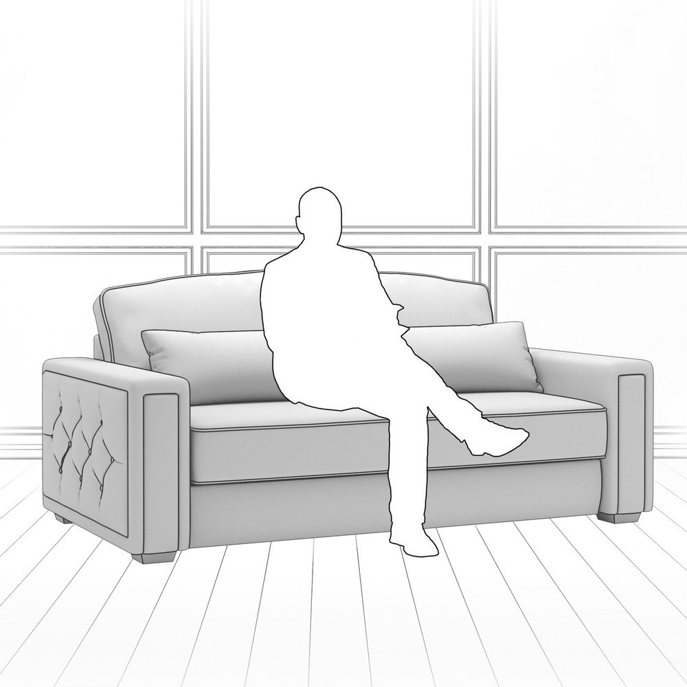 Диван Diamante (с механизмом) DDi-I-180-K03-Ka-0371