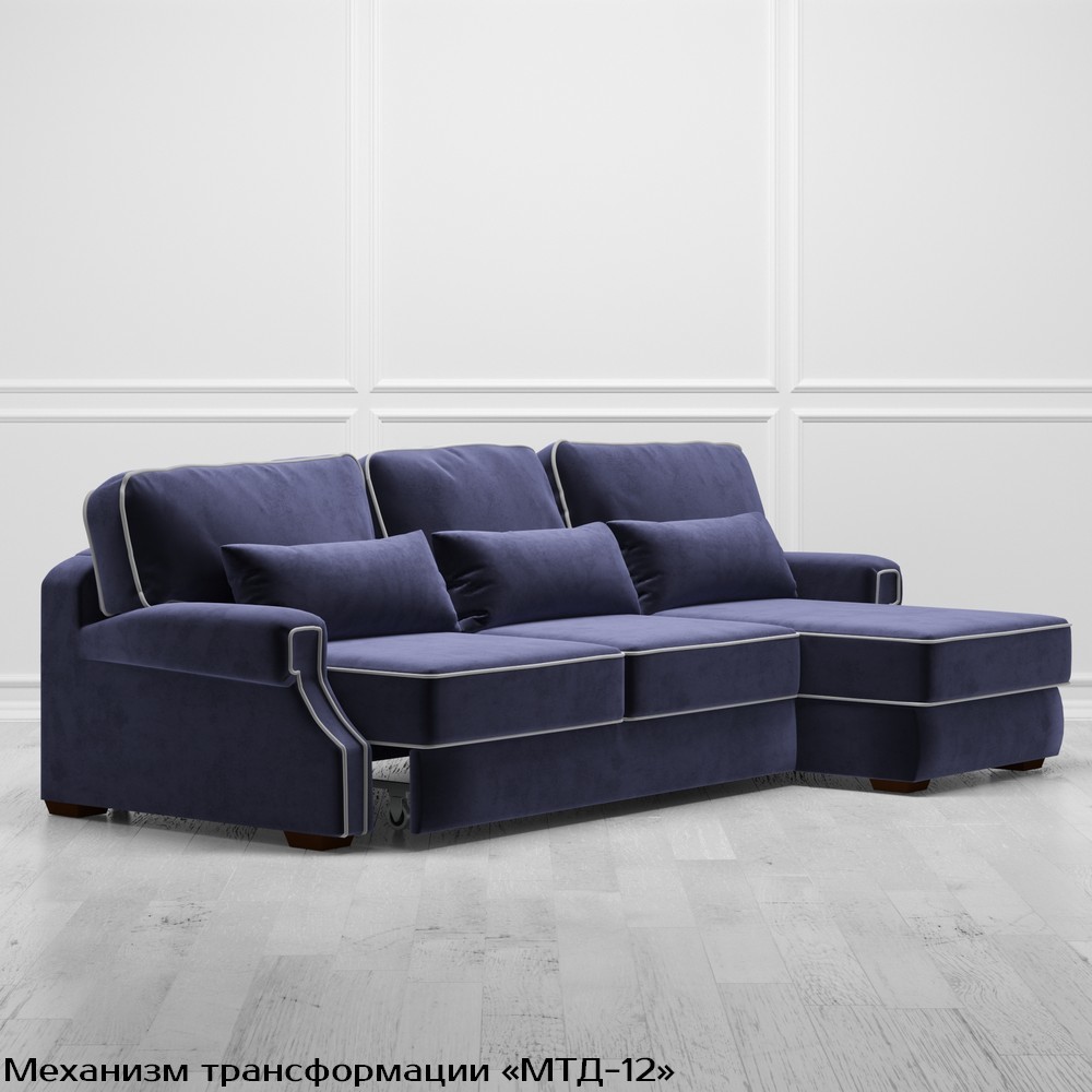 Диван Quadra L (с механизмом) DQL-TR-180-K03-Ka-B18