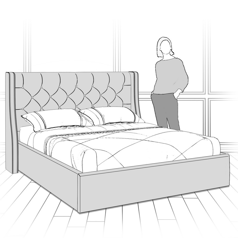 Кровать с подъемным механизмом K11Y-1800-N-B08