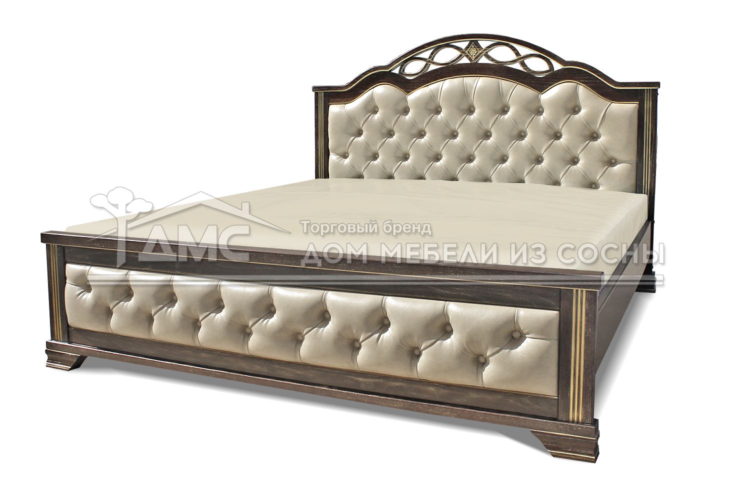 Кровать Камила с мягкой спинкой 1600х2000
