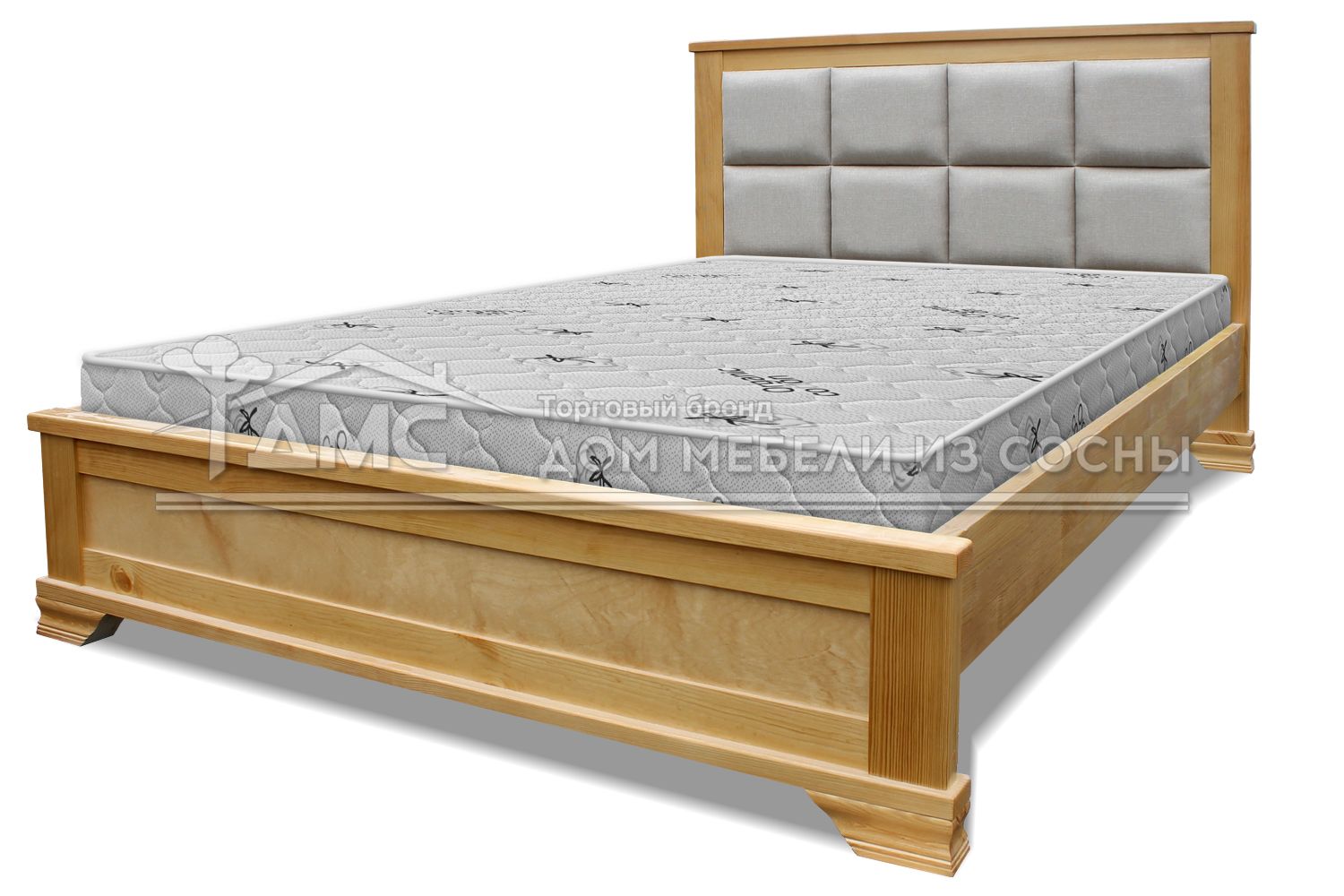 Кровать Классика с мягкой вставкой 1200х2000