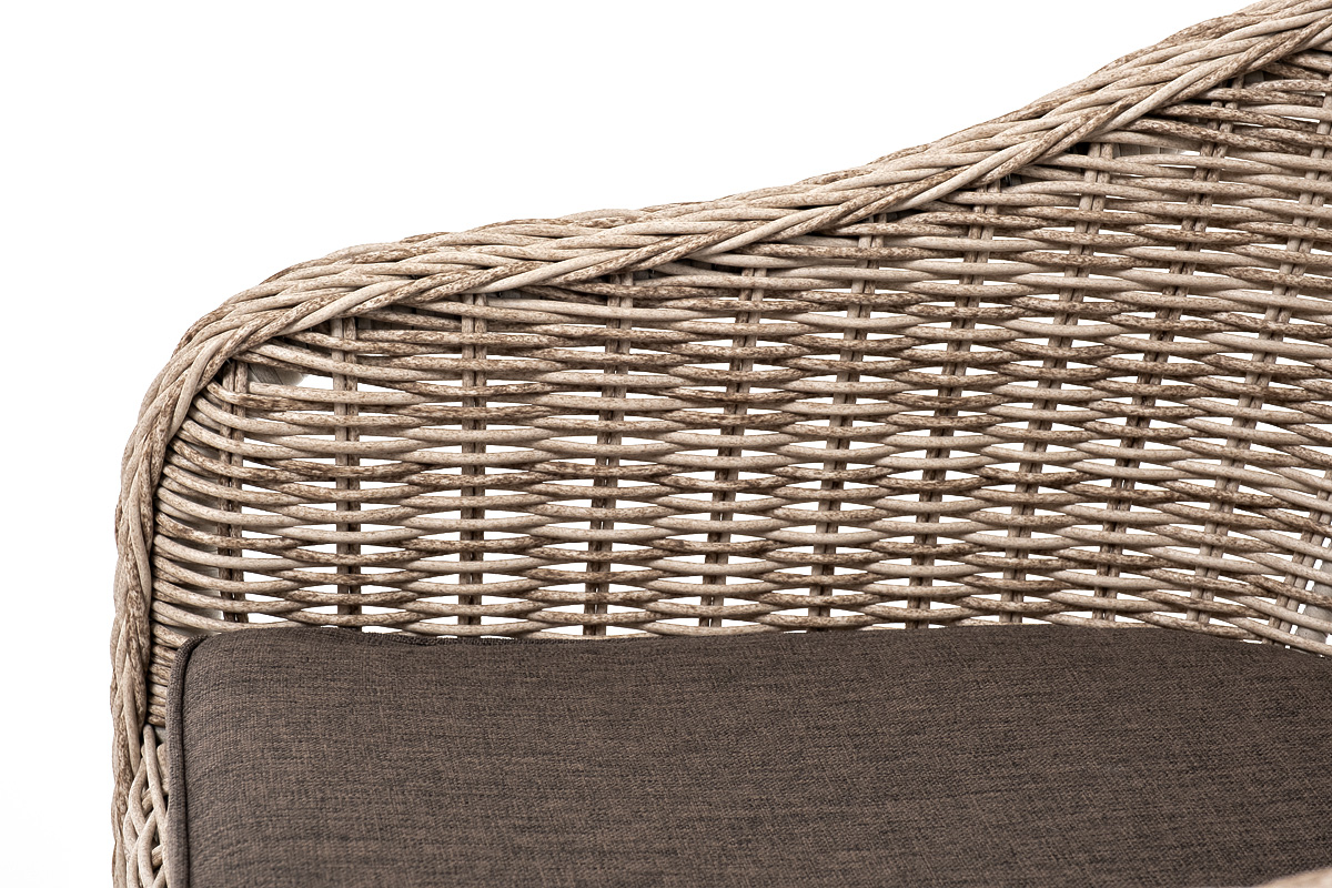 "Эспреззо–80 R" обеденная группа плетеная, цвет бежевый