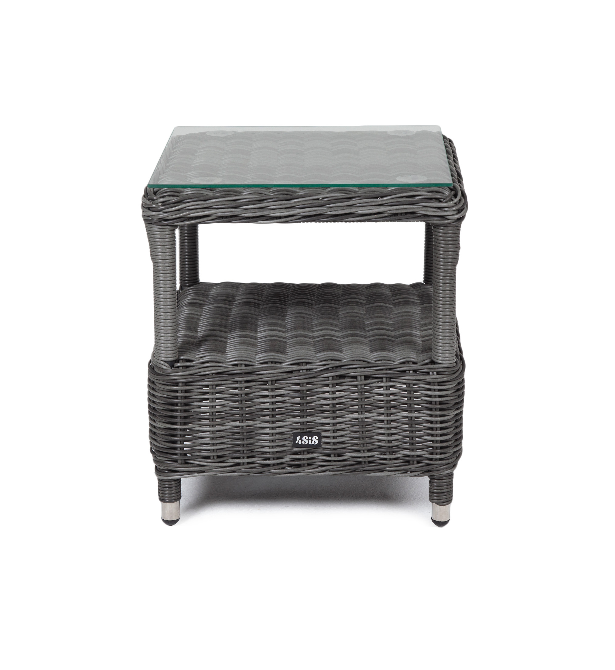 "Форилло" столик кофейный из искусственного ротанга, цвет графит