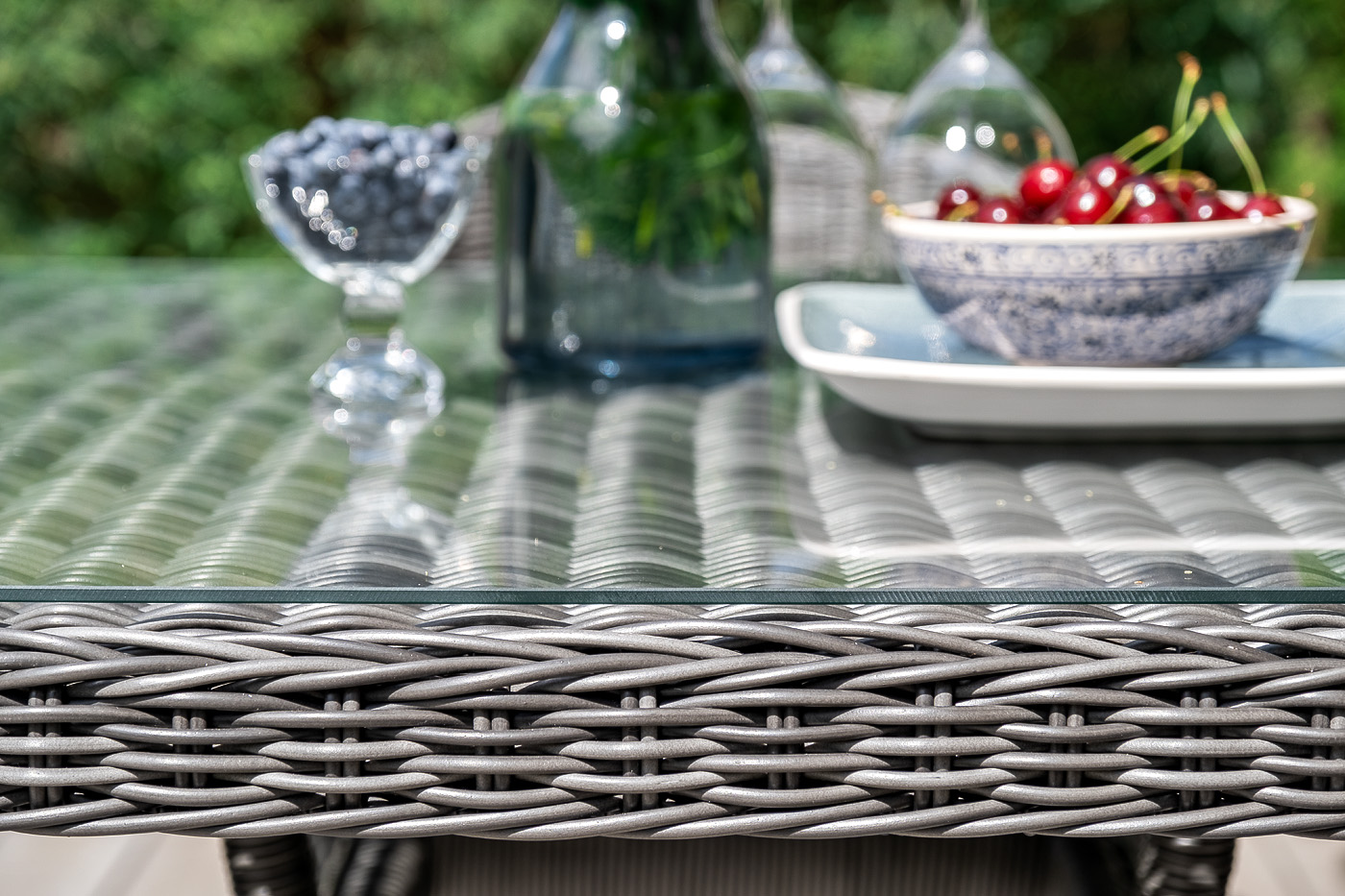 "Франческо" обеденная группа плетеная, цвет графит